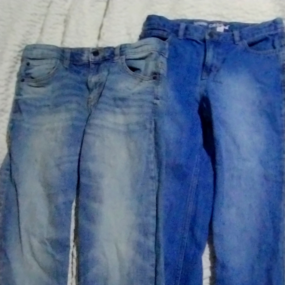Mix 5 pair of kids jeans size 14 boys Children's place cat n jack Levi's etc
